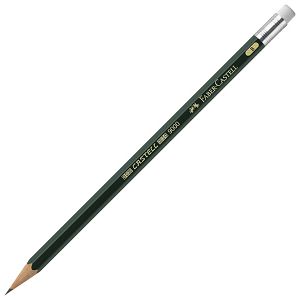 Olovka grafitna B s gumicom Castell 9000 Faber-Castell 119201