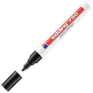 Marker permanentni lakirajući 2-4mm Edding 750 crni