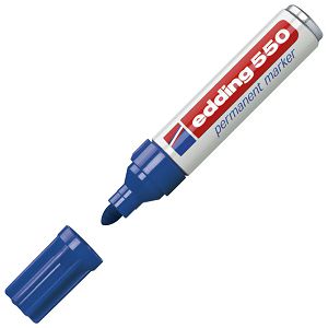 Marker permanentni 3-4mm Edding 550 plavi