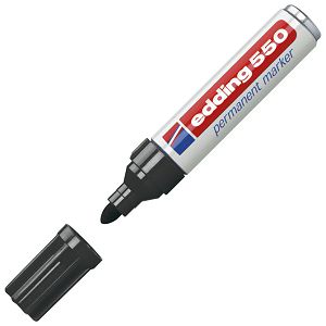 Marker permanentni 3-4mm Edding 550 crni