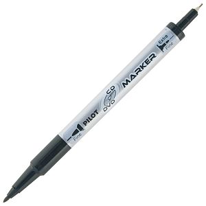 Marker za CD/DVD permanentni obostrani 0,4-0,7mm Twin Marker Pilot SCA-TMCD-B crni 