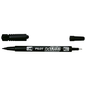 Marker permanentni obostrani Twin Marker Begreen Pilot SCA-TM-B-BG crni