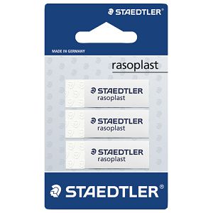 Gumica Rasoplast B30 pk3 Staedtler 526B3 BK3D blister