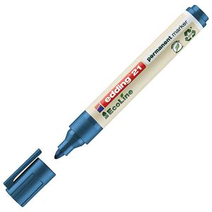 Marker permanentni 1,5-3mm okrugli vrh EcoLine Edding 21 plavi