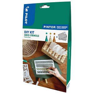 Set 3 markera i šablone DIY KIT Deco Pintor Pilot blister!!