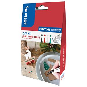 Set 4 markera i dekoracije DIY KIT XMas Place Cards Pintor Pilot blister!!