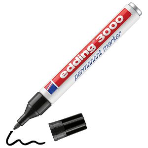 Marker permanentni 1,5-3mm okrugli vrh Edding 3000 crni