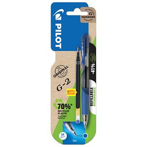 Roler gel grip 0,7mm G2 Pilot BL-G2-7 plavi + refil gratis blister