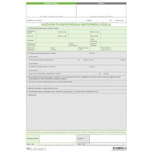 Obrazac F-37/NCR 1+2 ugovor o kupopr.mot.vozila Fokus