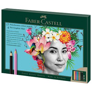 Set Polychromos & Pitt graphite matt pk23 Faber Castell 210052