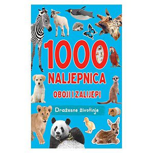 1000 NALJEPNICA Dražesne životinje,oboji i zalijepi 302140