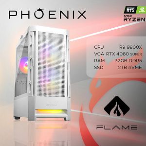 Računalo Phoenix FLAME Y-607 AMD Ryzen 9 9900X/32GB DDR5/NVME SSD 2TB/850W 80+ GOLD/RTX 4080 SUPER 16GB