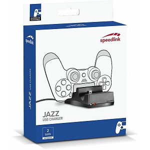 PS4 punjač SPEEDLINK Jazz, za 2 kontrolera