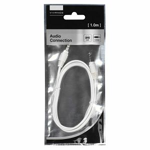 Kabel VIVANCO 35811, 3.5mm na 3.5mm M, 1m, bijeli