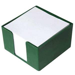 Kocka papira u pvc kutiji 8x8x5cm zelena