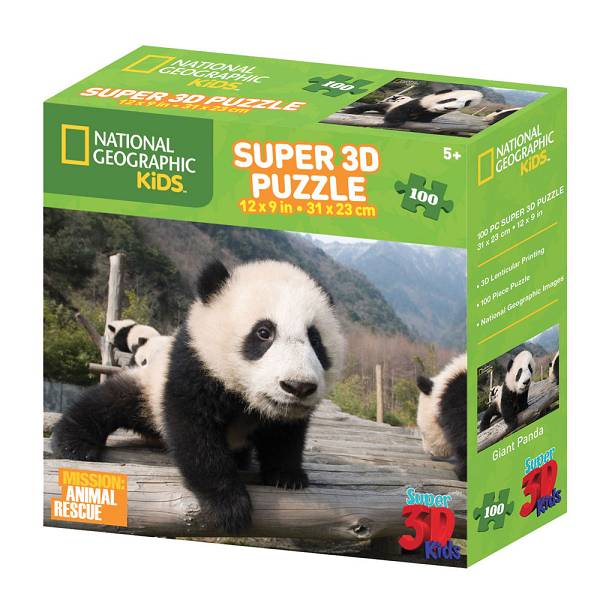 Puzzle 3D - Panda 48 kom 31 x 23cm National Geographic Kids