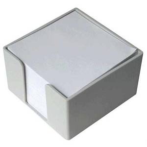 Kocka papira u pvc kutiji 8x8x5cm siva