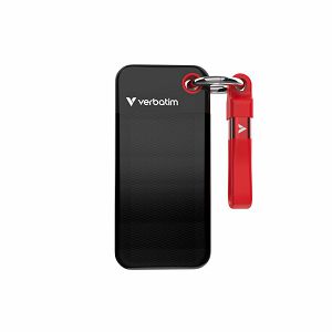 SSD Pocket Verbatim #32192 1TB 3.2 Gen 2, USB-C, crno/crveni