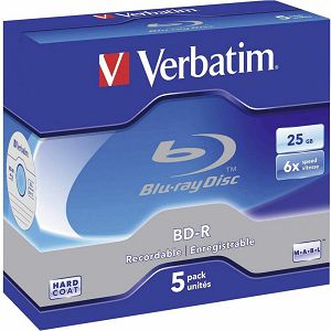 BD-R Verbatim #43715 SL 25GB, 6x, Jewel Case 5/1