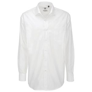 Košulja muška dugi rukavi B&C Heritage 120g bijela L