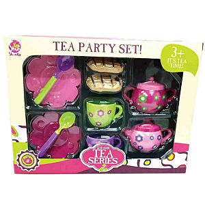 ČAJ SET Tea party šalice+tanjuri+žlice+kolači+posuda za šećer Nird 067140