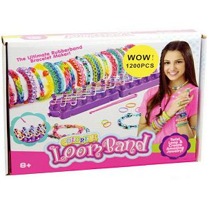 Kreativni set za izradu narukvica 1200kom Colorful Loom Band 169747