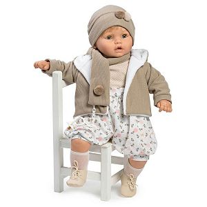 Lutka Berbesa Baby Dulzon 62cm u jakni,sa šalom i kapom 80551