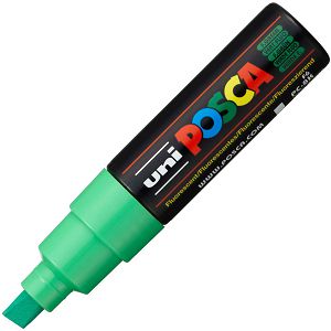 MARKER UNI Posca PC-8K za hobby i art, vodootporan, 8mm fluo zelena