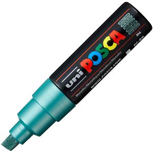 MARKER UNI Posca PC-8K za hobby i art, vodootporan, 8mm metallic zeleni