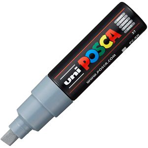 MARKER UNI Posca PC-8K za hobby i art, vodootporan, 8mm sivi