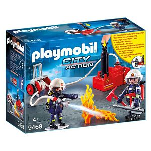 PLAYMOBIL KOCKE 9468, 4+god. Vatrogasci s pumpom za vodu 094681