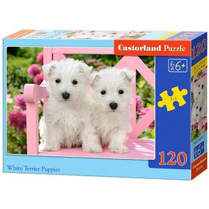 Puzzle Castorland 120kom Bijeli terijeri 013494