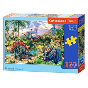 Puzzle Castorland 120kom Dinosauri kod vulkana 013234