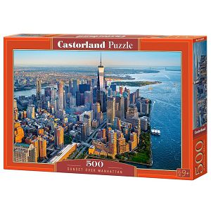 Puzzle Castorland 500kom Zalazak sunca iznad Manhattana B-53674