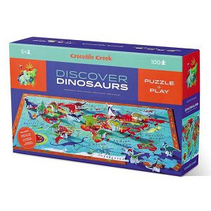 PUZZLE CROCODILE CREEK 100kom Discover Dinosaurus 292096