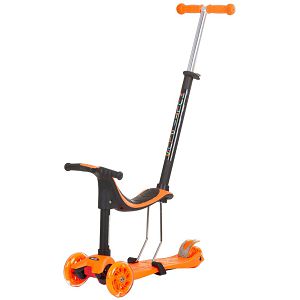 Romobil Chipolino Multi Plus,3u1,3 kotača,sa sjedalom,narančasti 055295