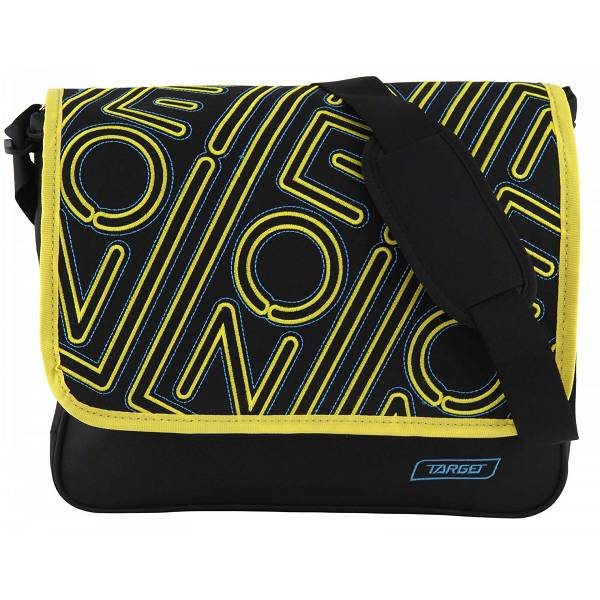 Školska torba na rame Allover Neon 17298 Target crna/žuta