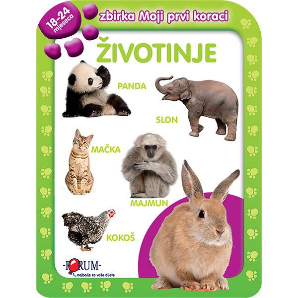 Slikovnica Zbirka Moji prvi koraci, Životinje