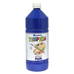 Tempera 1000ml boca KARBON plava